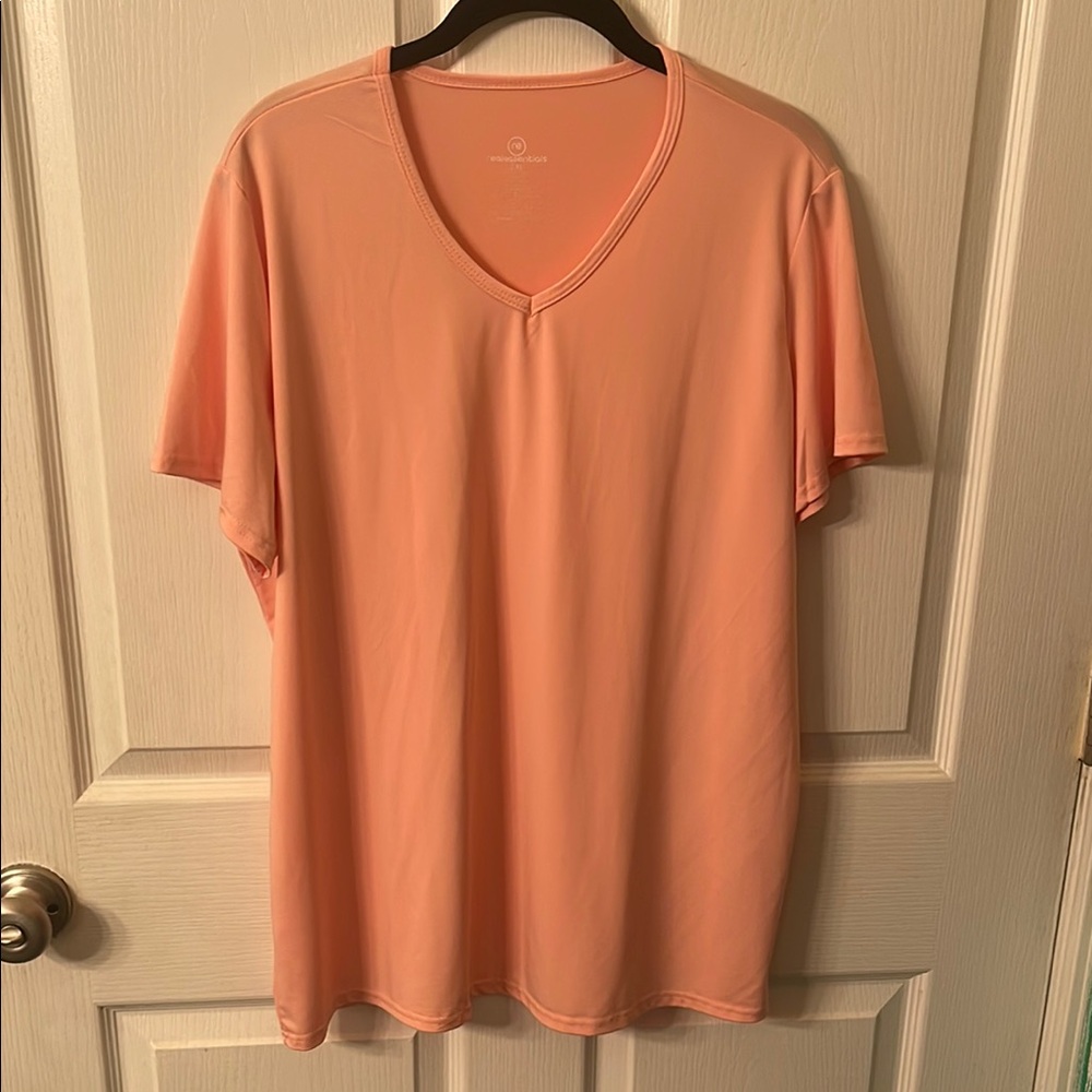 Peach V-Neck Men's Shirt